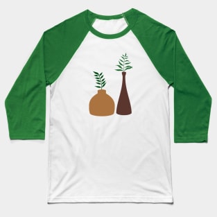 Boho Pots and Leaves Baseball T-Shirt